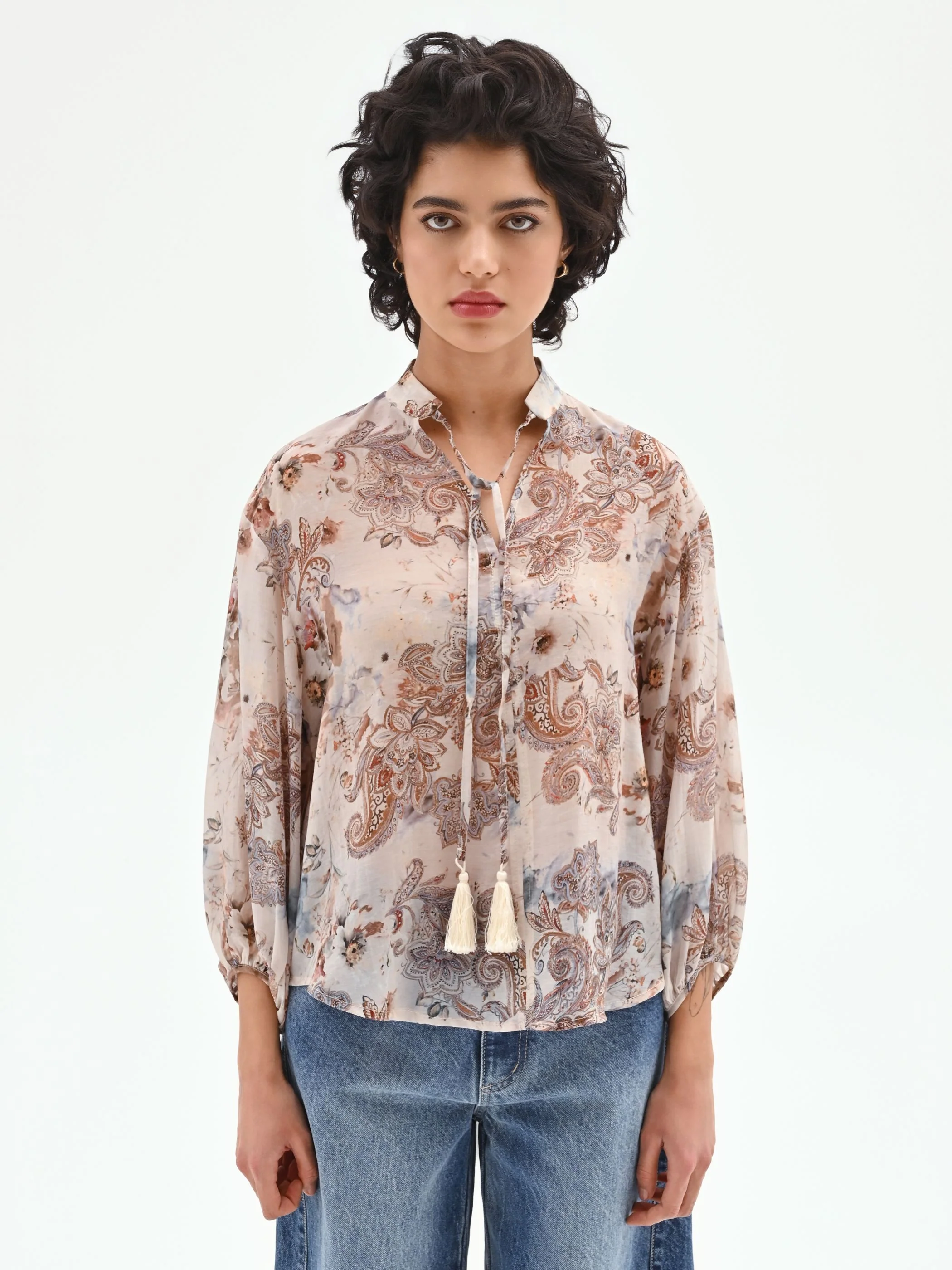 Blusa con stampa paisley - Image 2