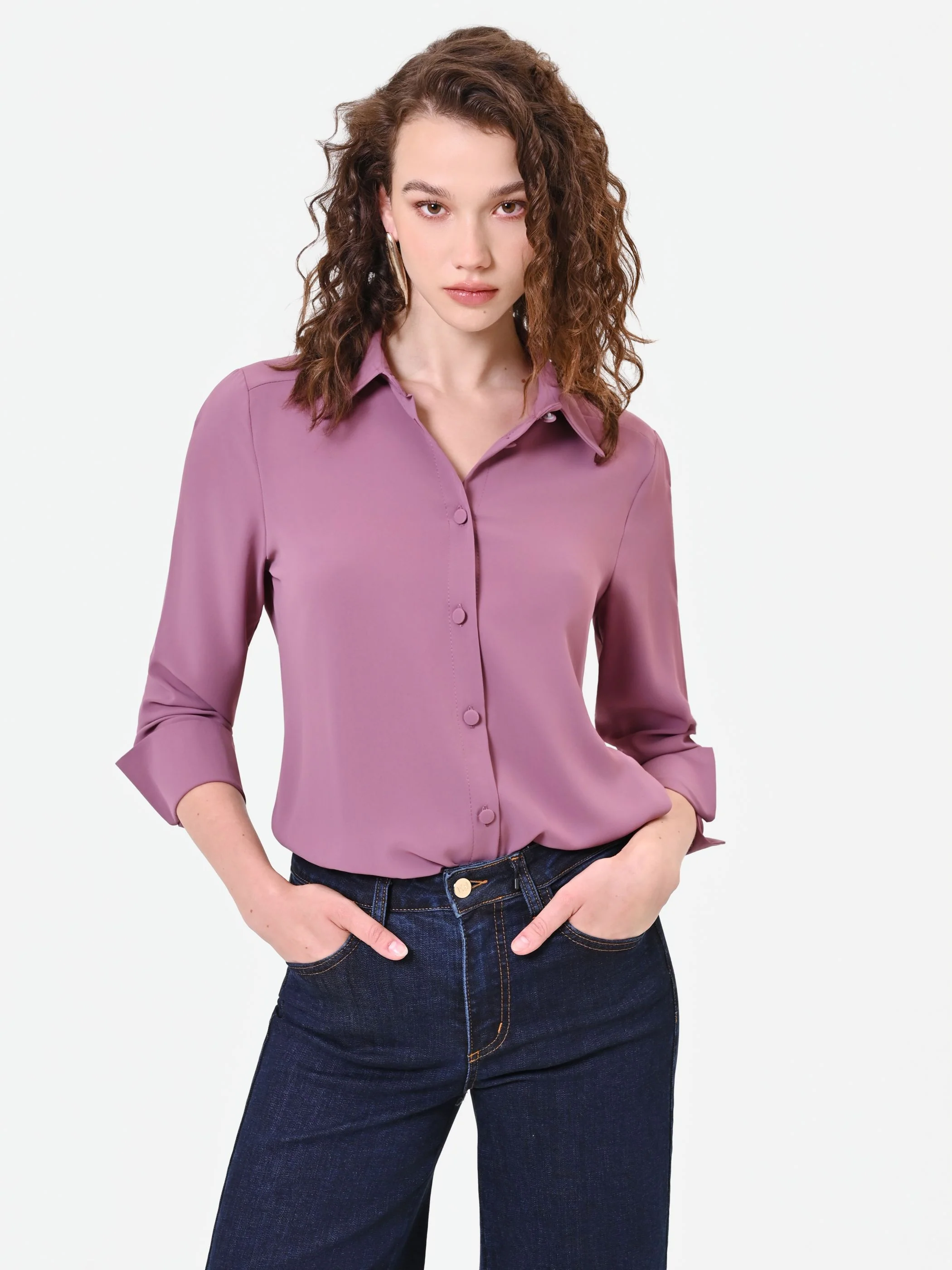 Camicia in rosa antico - Image 5
