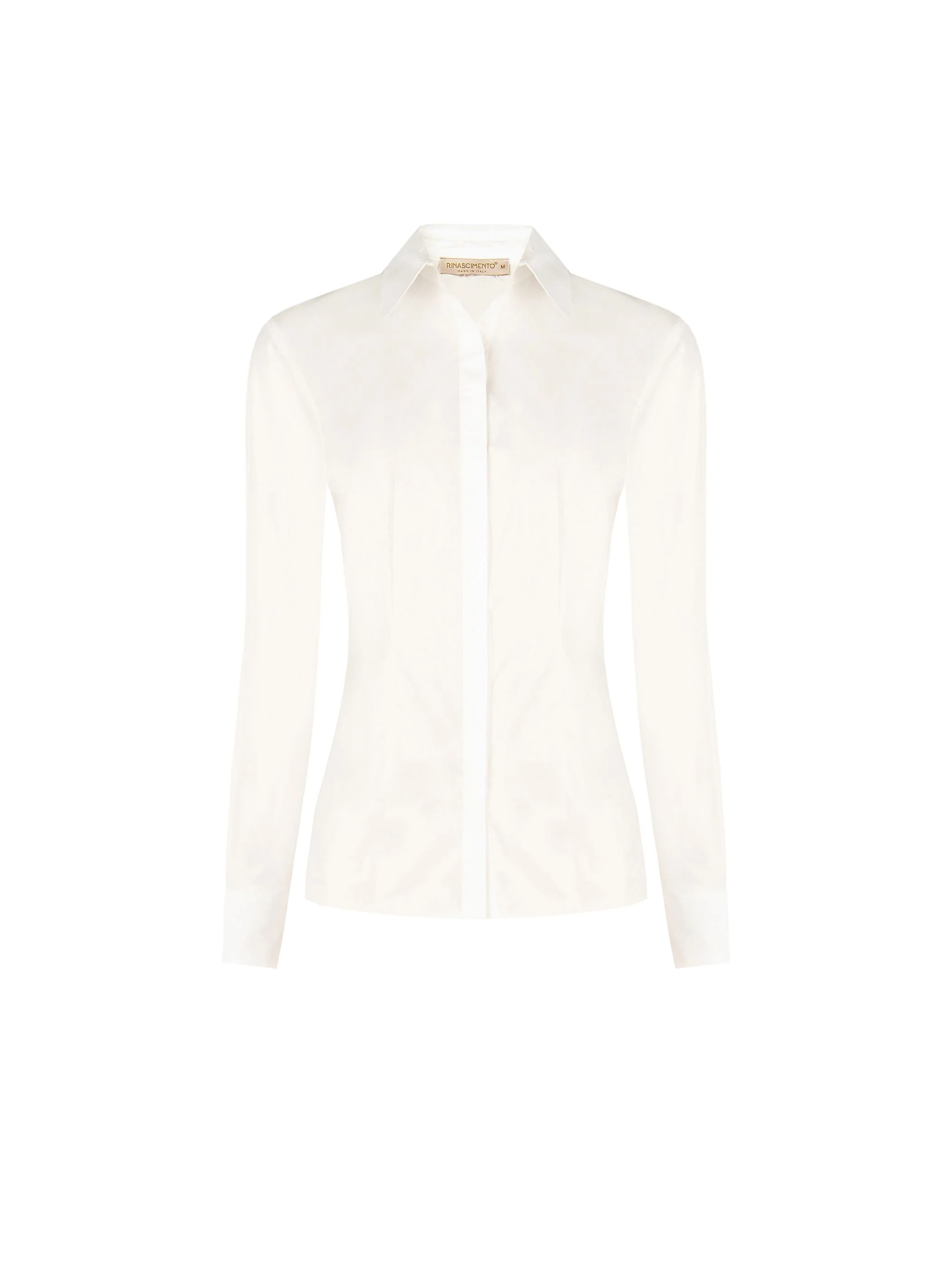 Camicia panna bianco con polsino risvoltato - Image 6