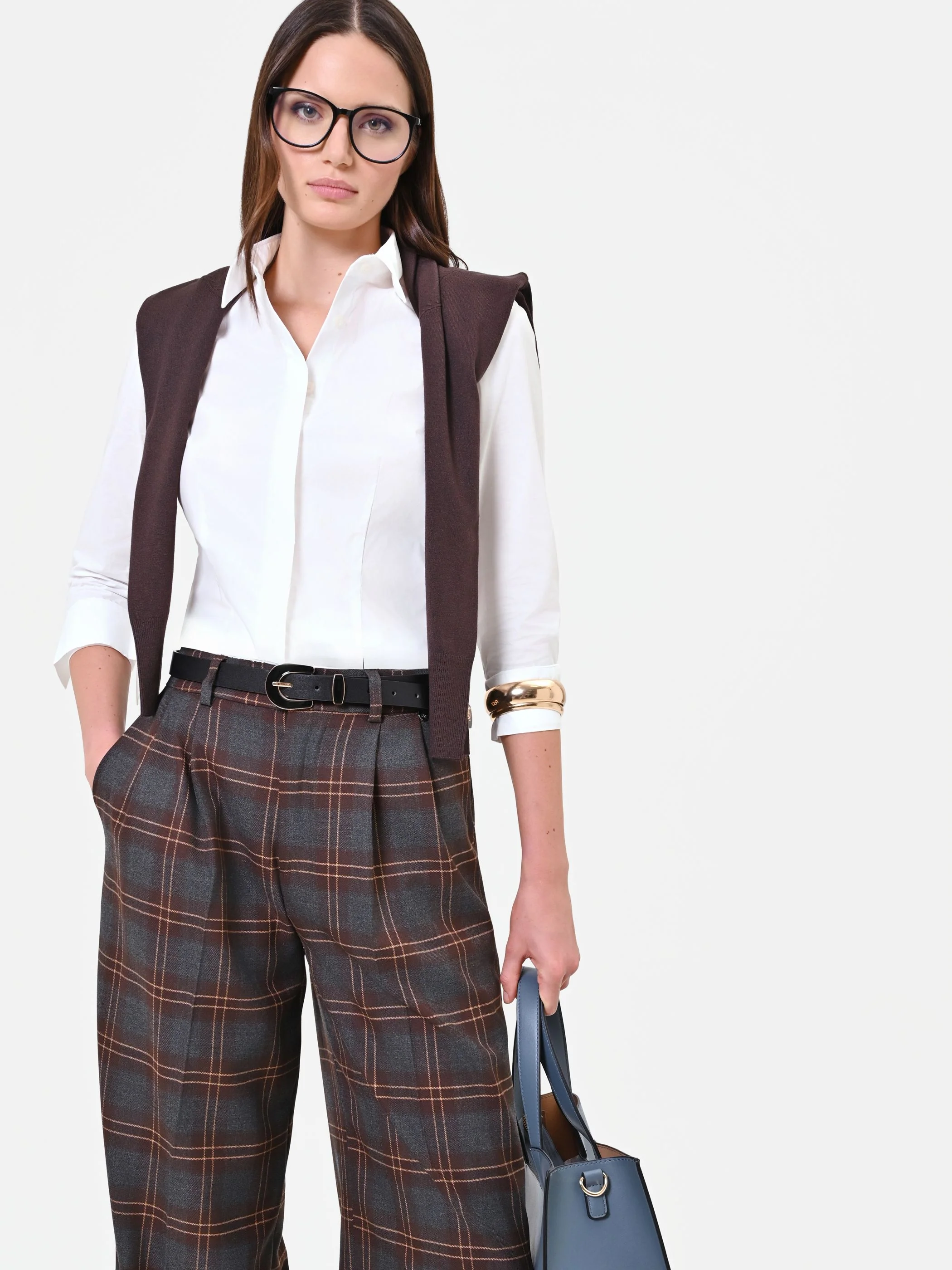 Camicia panna bianco con polsino risvoltato - Image 7