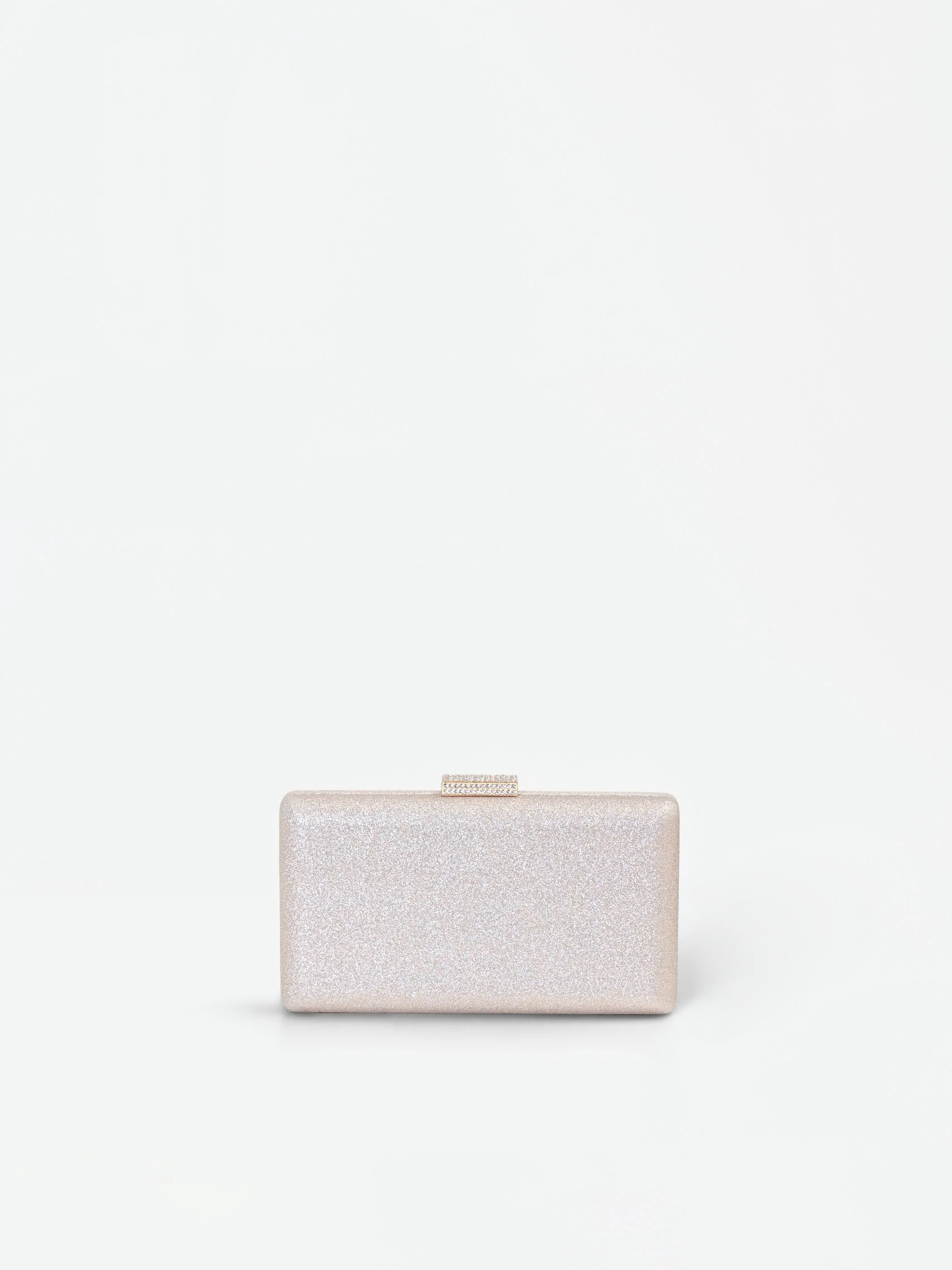 Clutch Oro Glitter con chiusura Gioiello