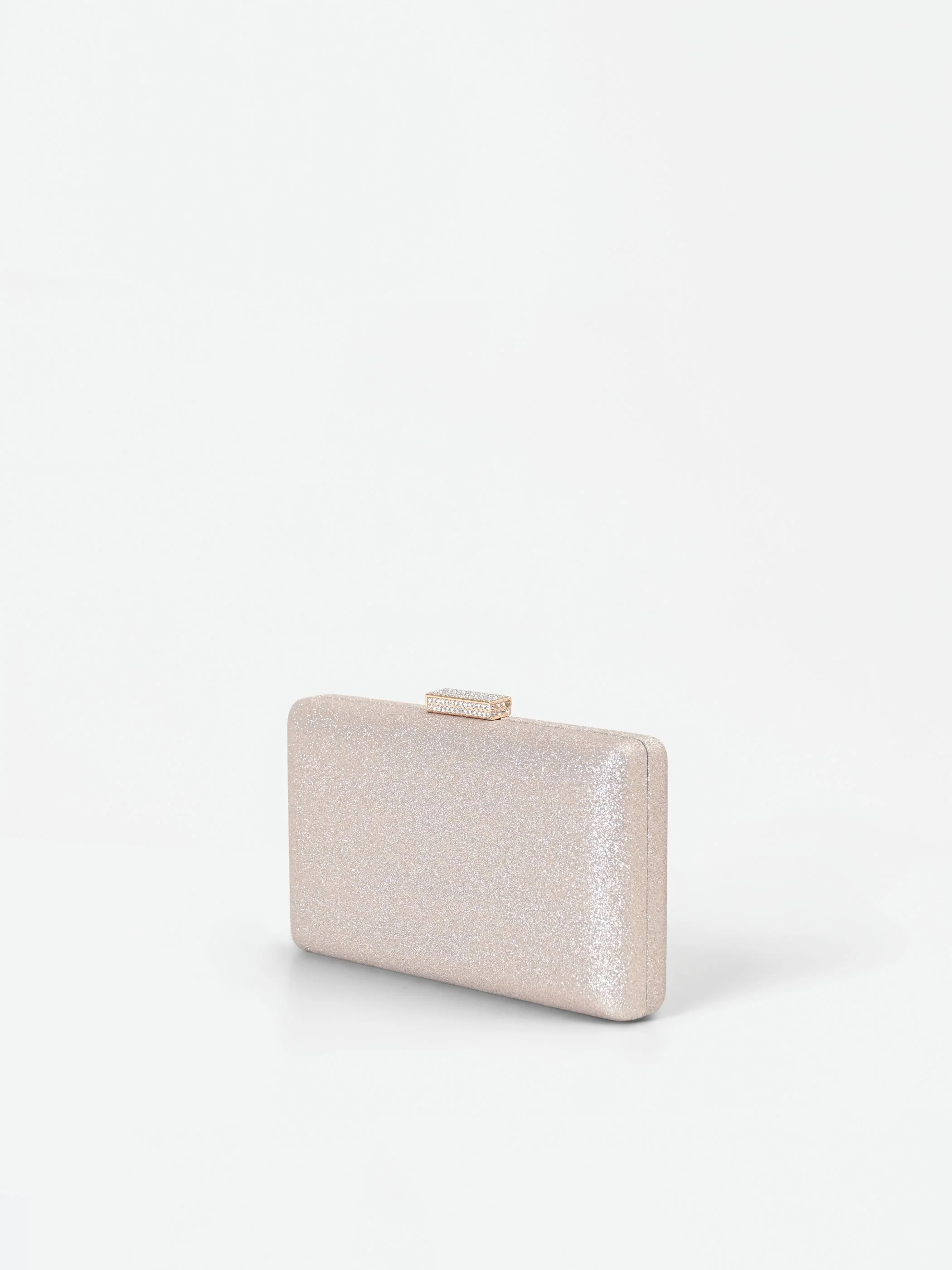 Clutch Oro Glitter con chiusura Gioiello - Image 2