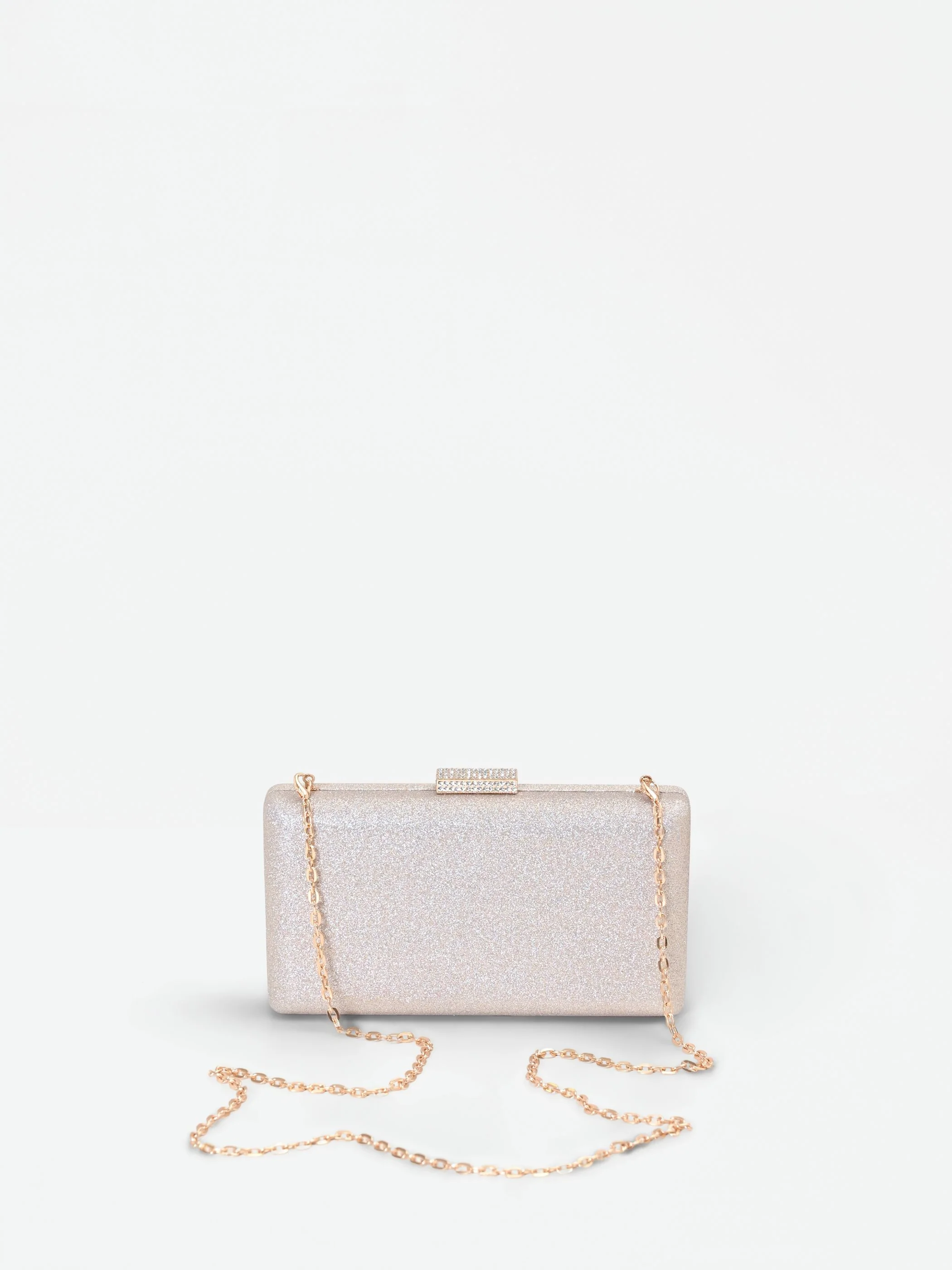 Clutch Oro Glitter con chiusura Gioiello - Image 3