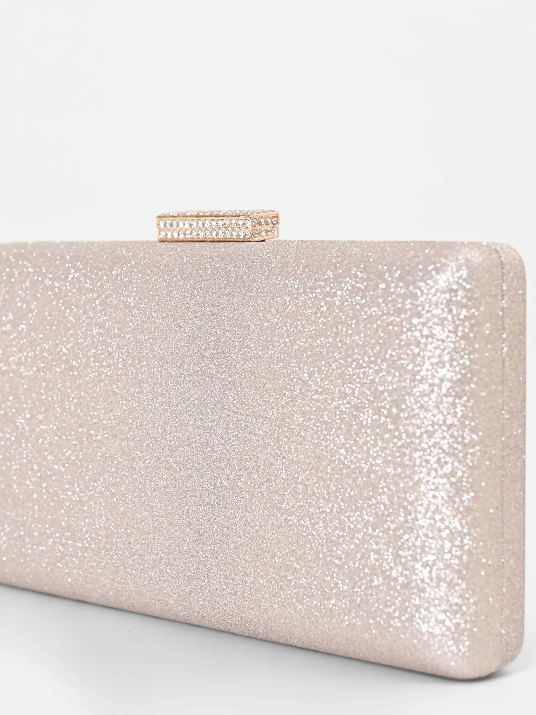 Clutch Oro Glitter con chiusura Gioiello - Image 5