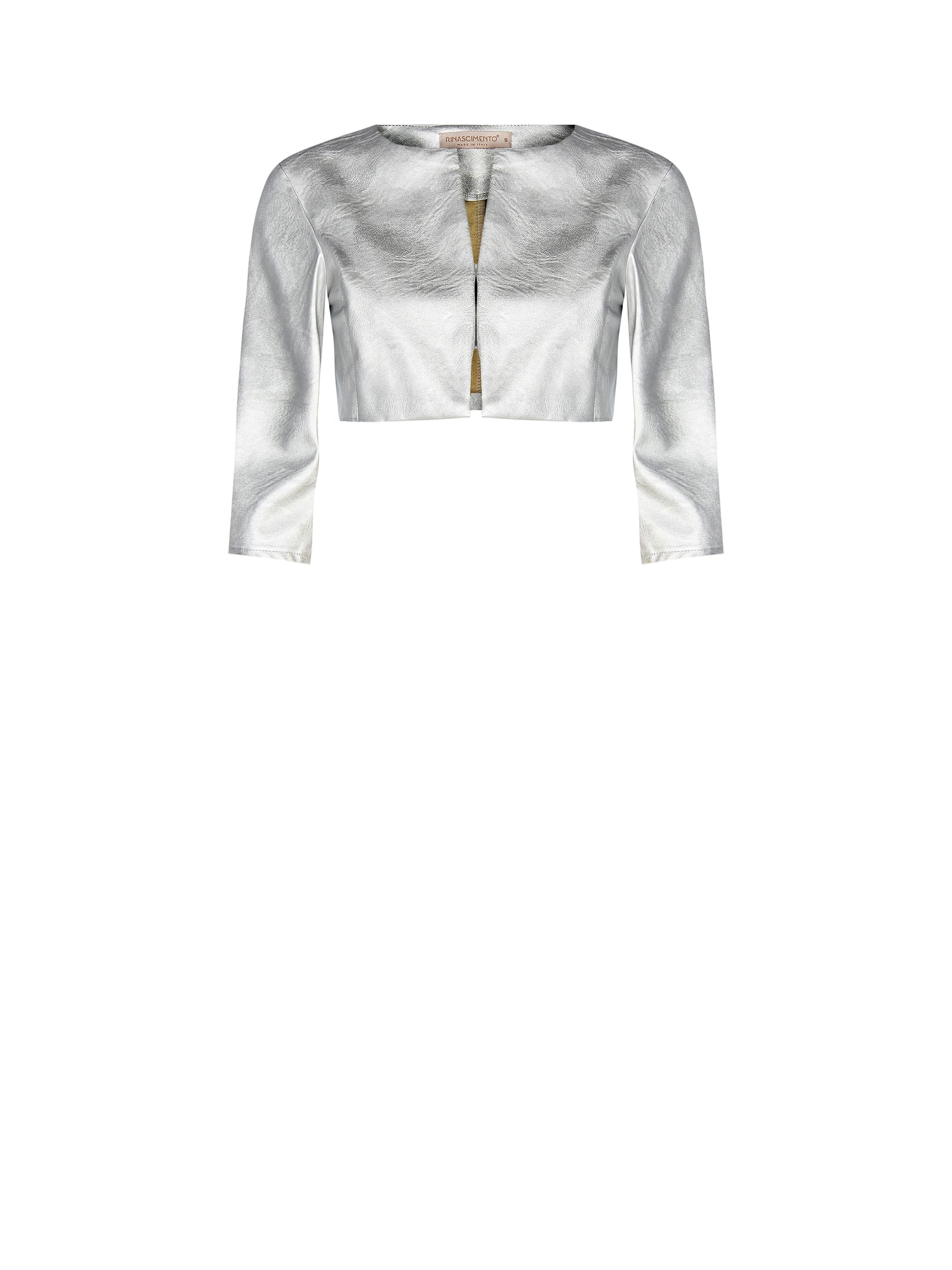 Coprispalle bolero argento metallizzato - Image 6