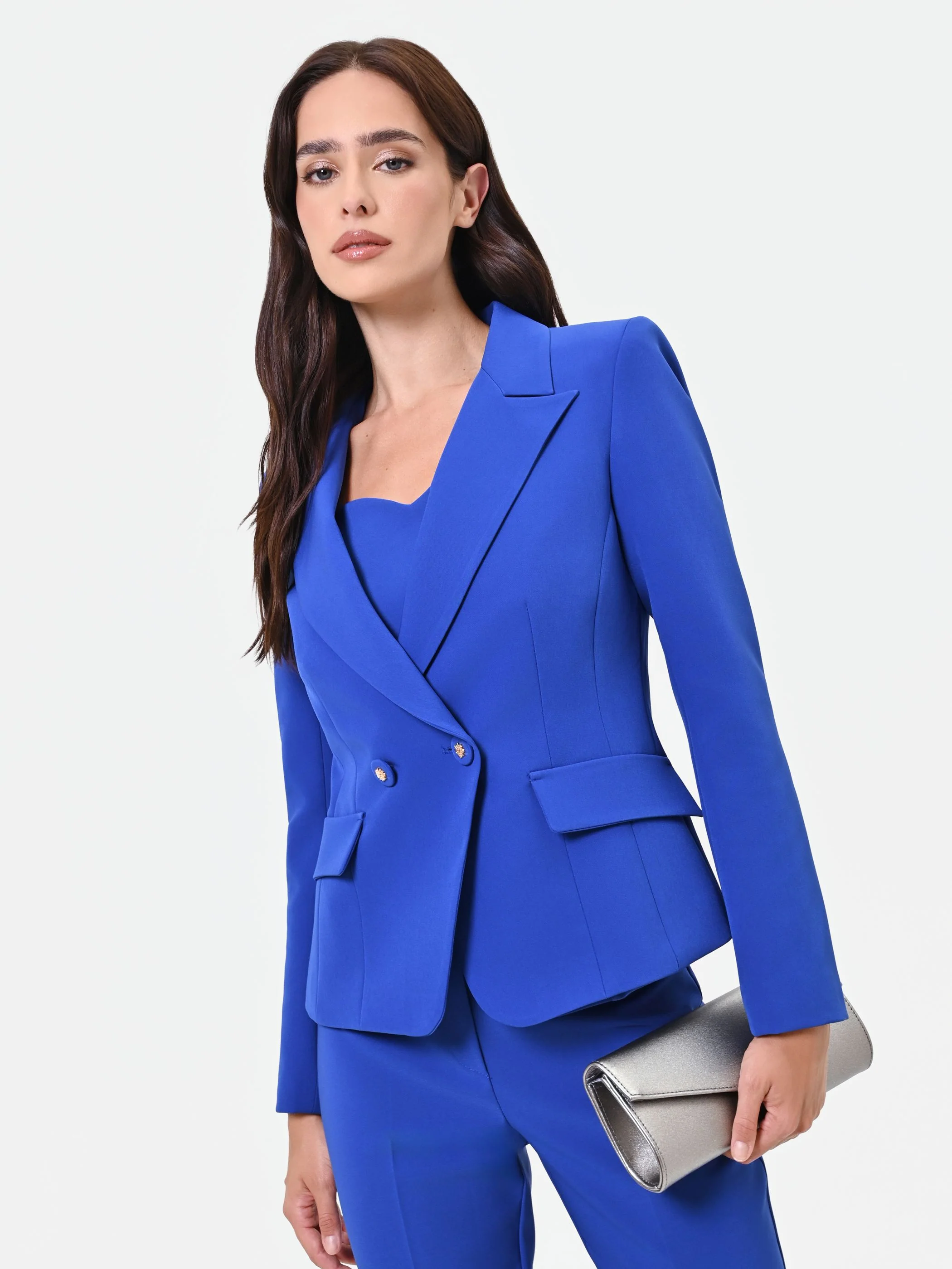 Giacca blazer blu cina monopetto - Image 6