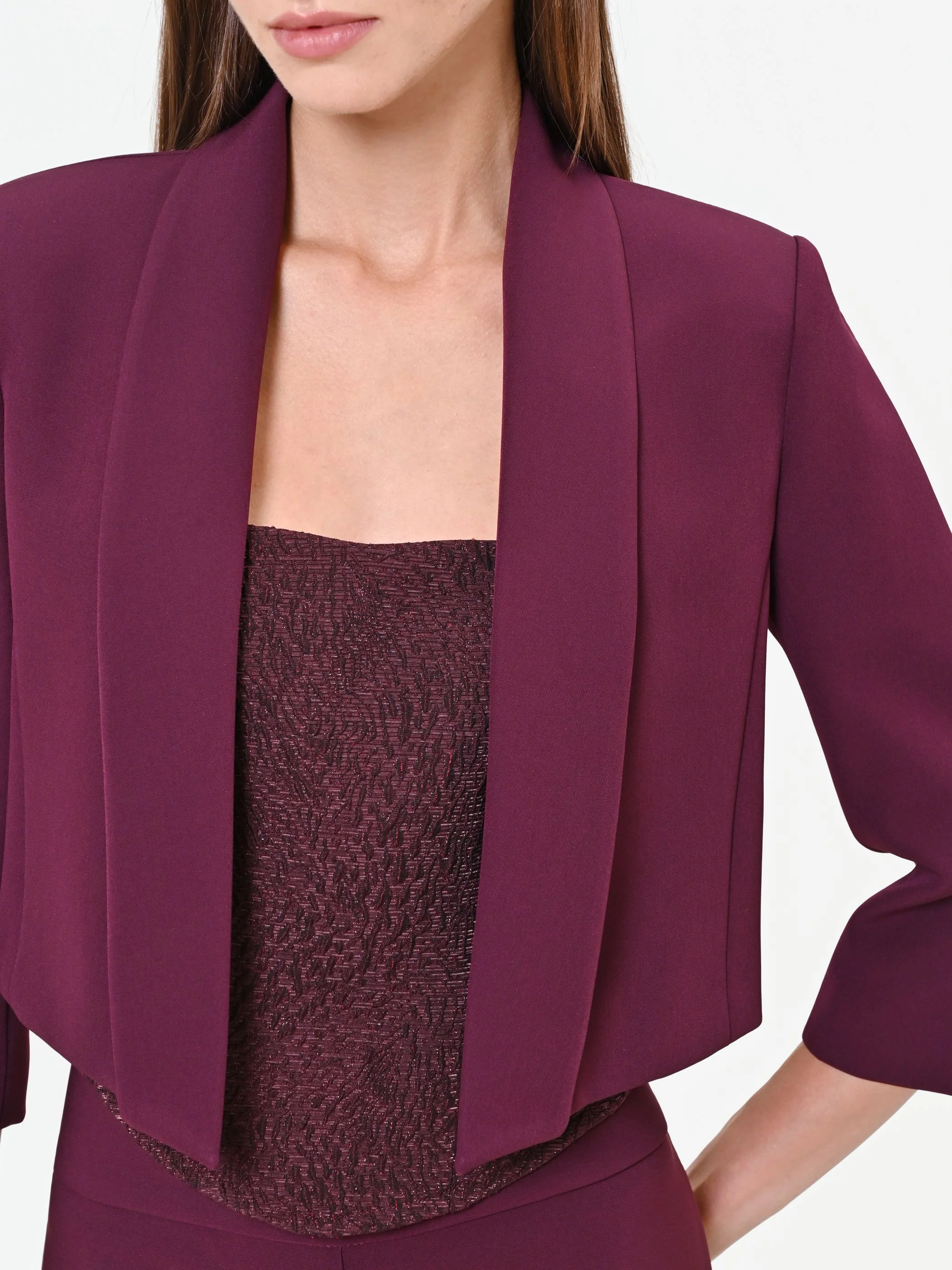 Giacca corta bordeaux rosso - Image 5