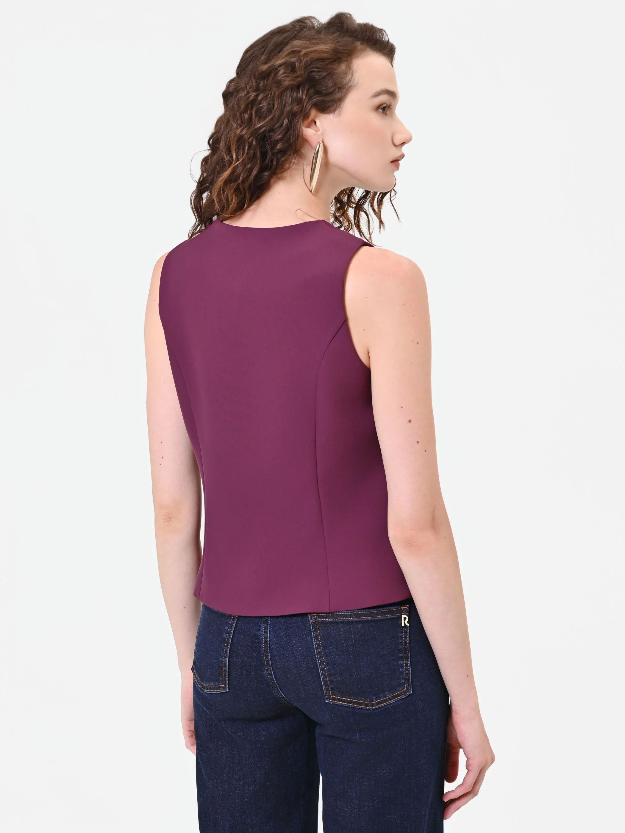 Gilet doppiopetto bordeaux - Image 3