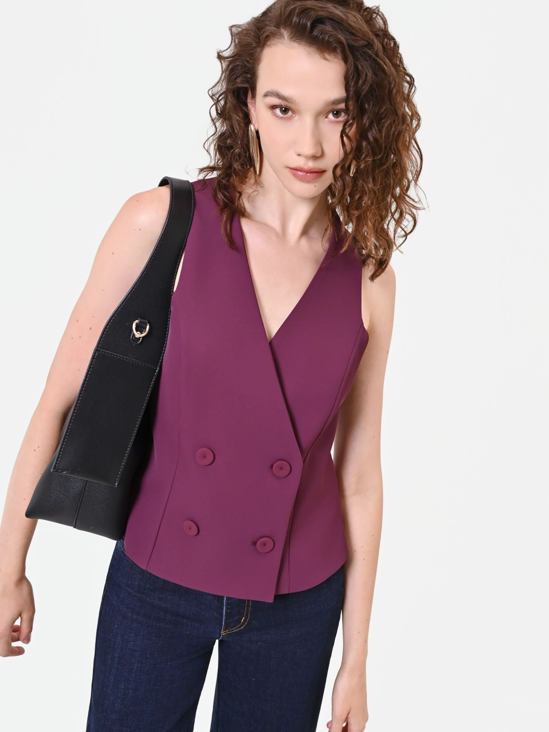 Gilet doppiopetto bordeaux - Image 6