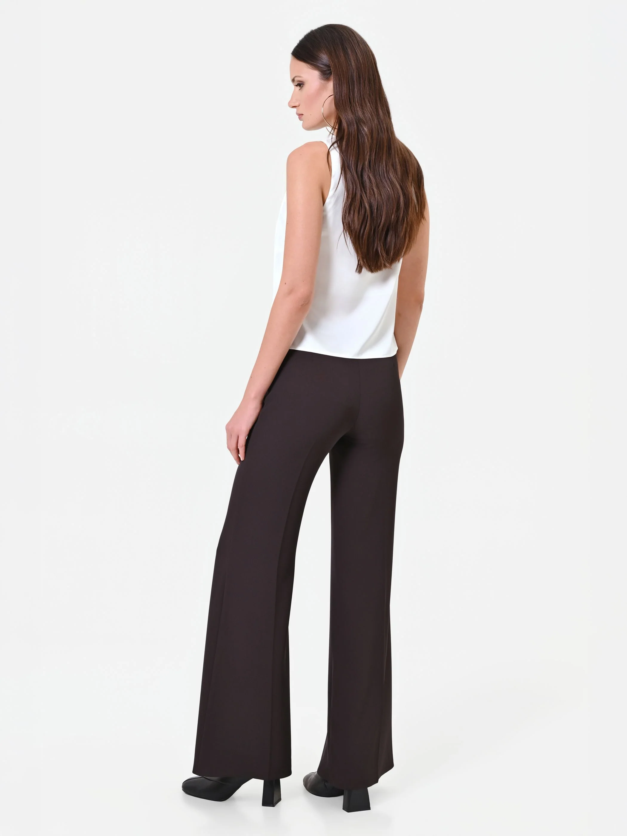 Pantalone a gamba larga moro marrone - Image 5