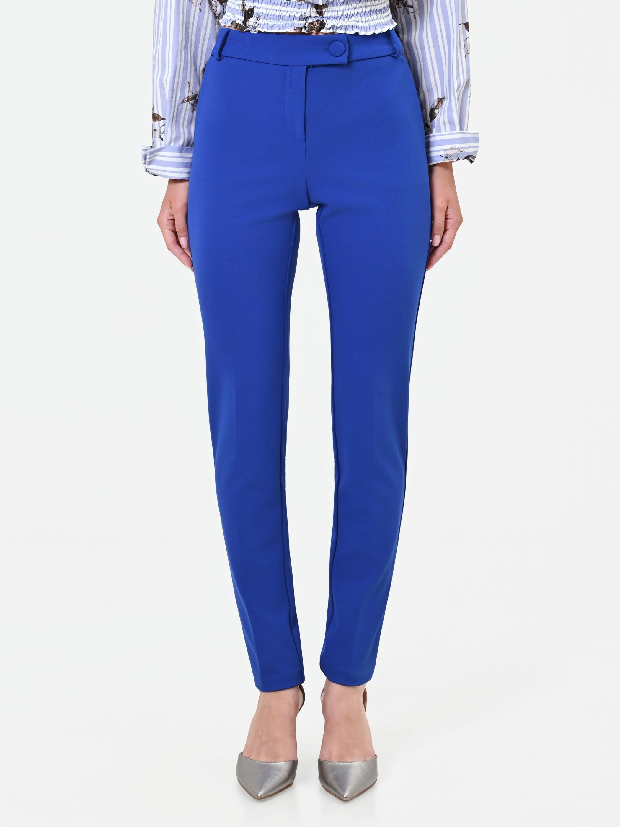 Pantalone a sigaretta blu cina - Image 2