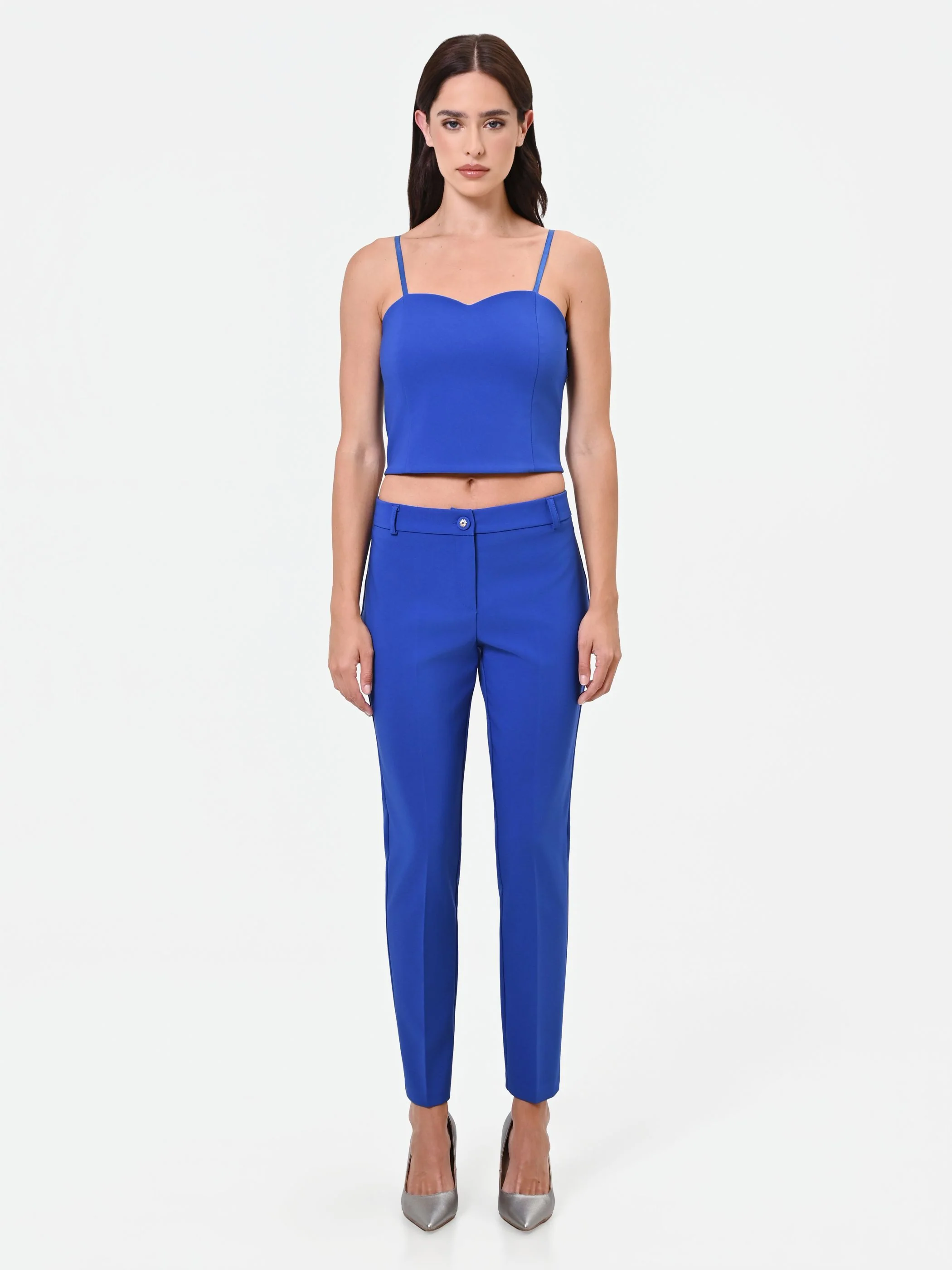 Pantalone a sigaretta blu cina - Image 3