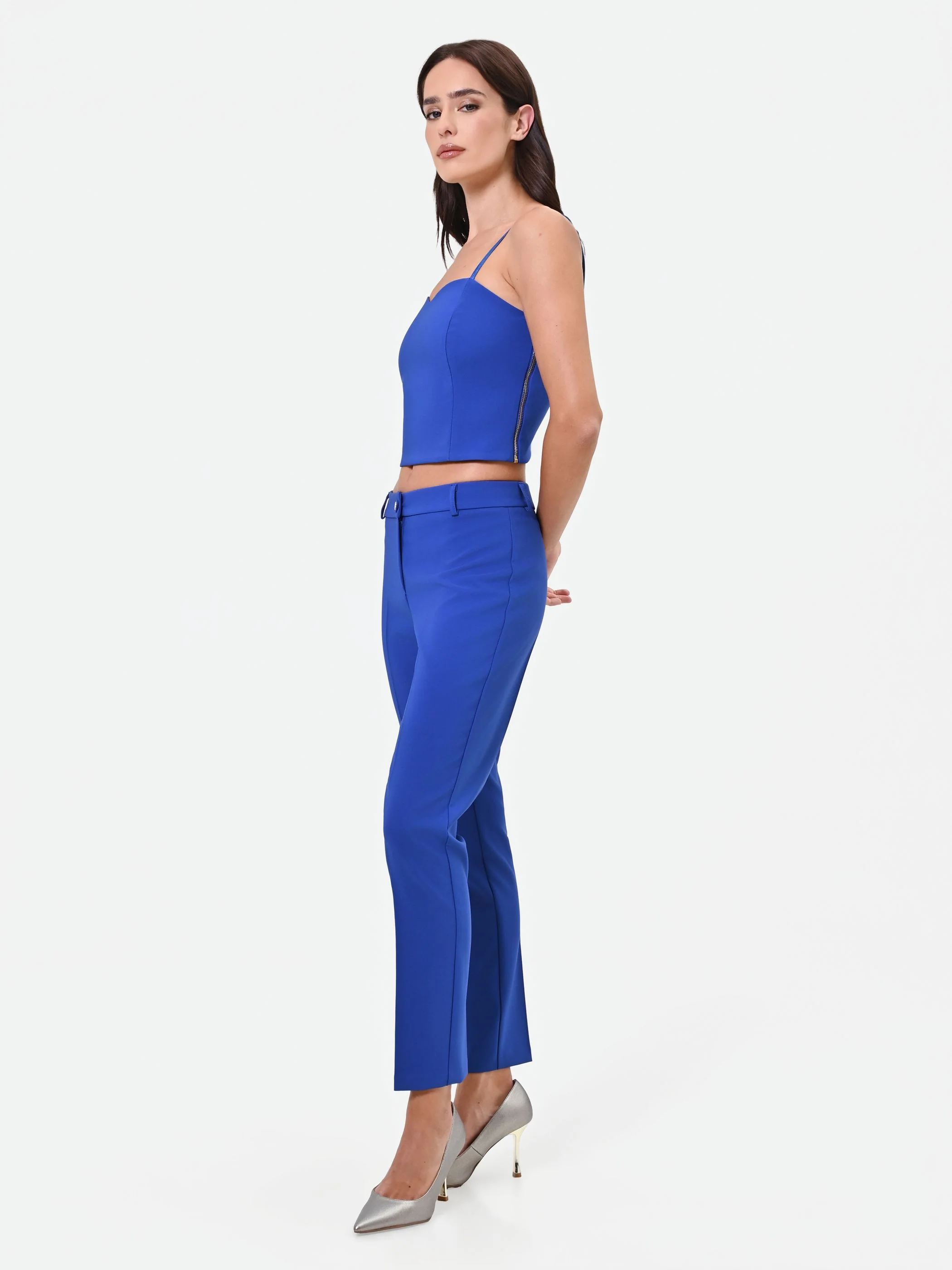 Pantalone a sigaretta blu cina - Image 5