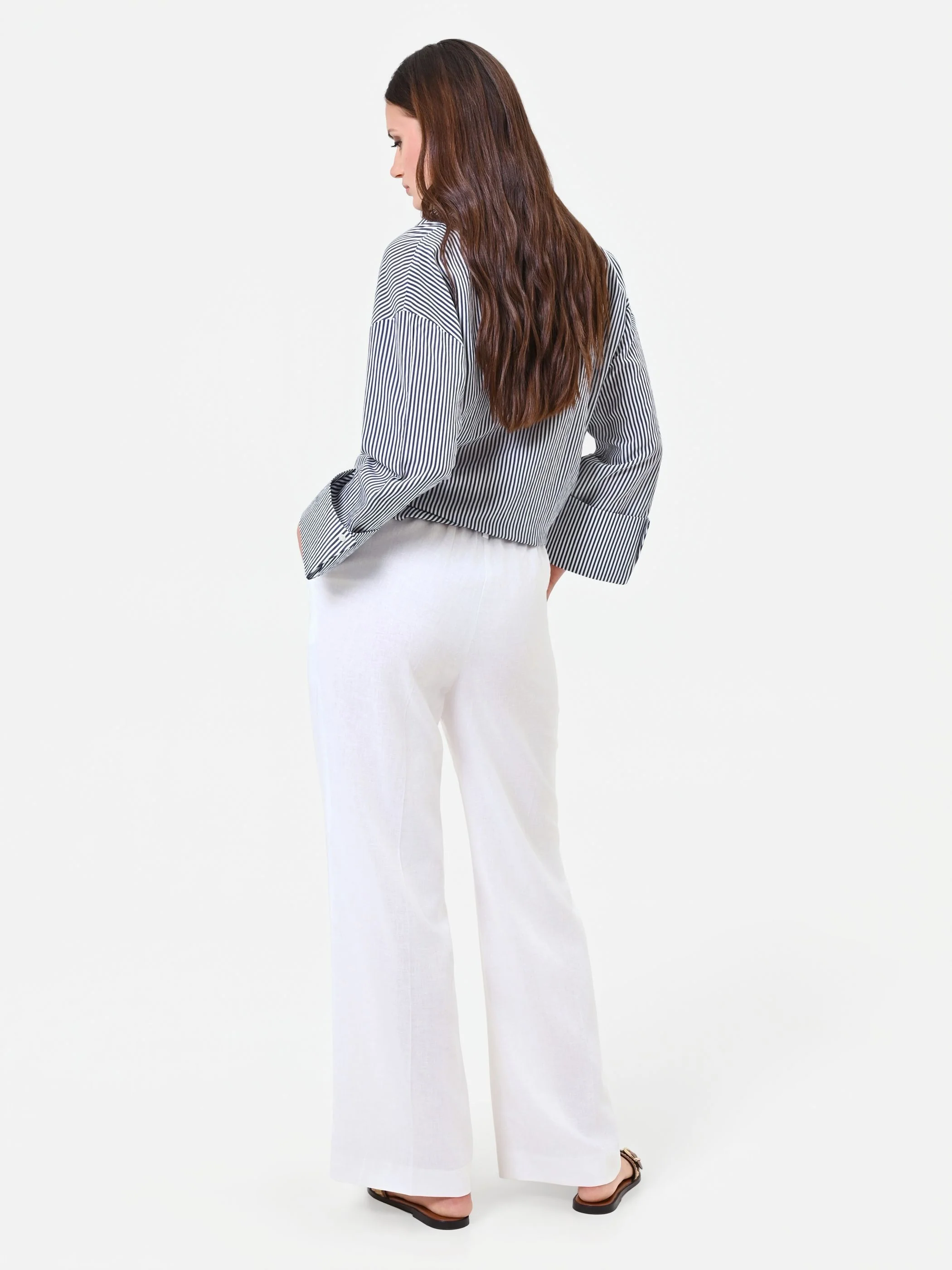 Pantalone bianco in lino - Image 3
