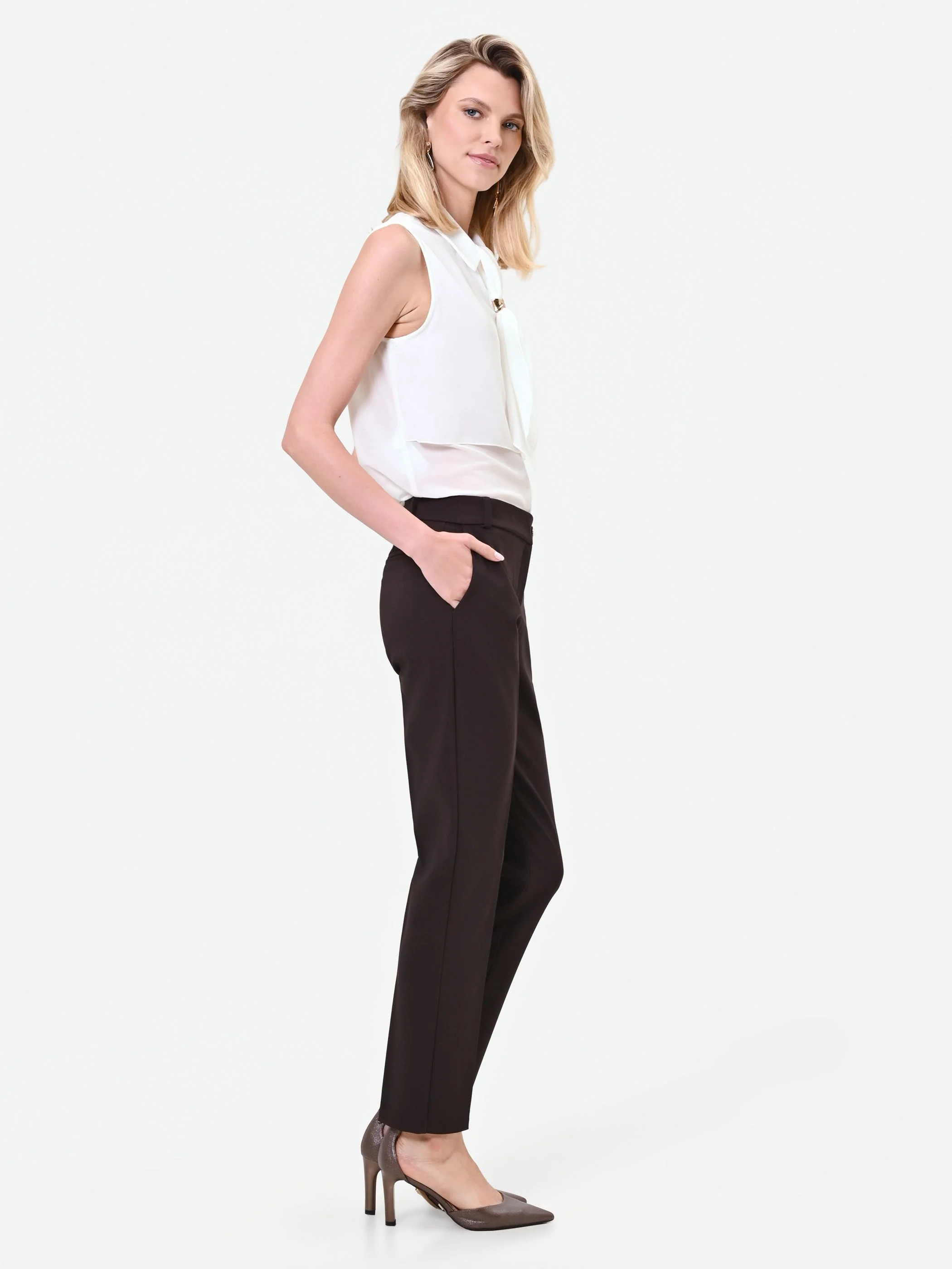 Pantalone skinny moro marrone - Image 5