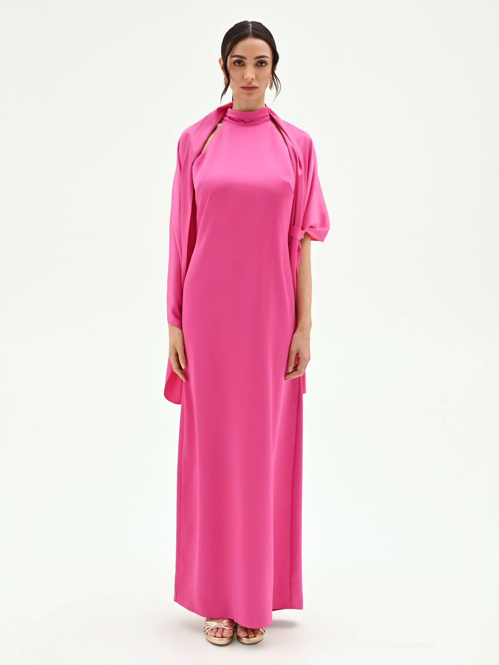 Stola fucsia in raso