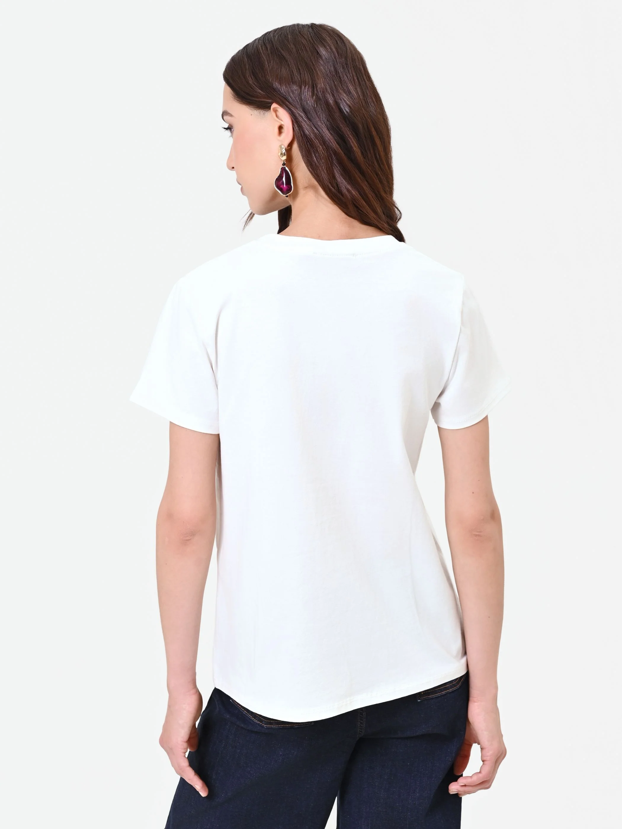 T-shirt panna con stampa grafica "Attitude" - Image 5