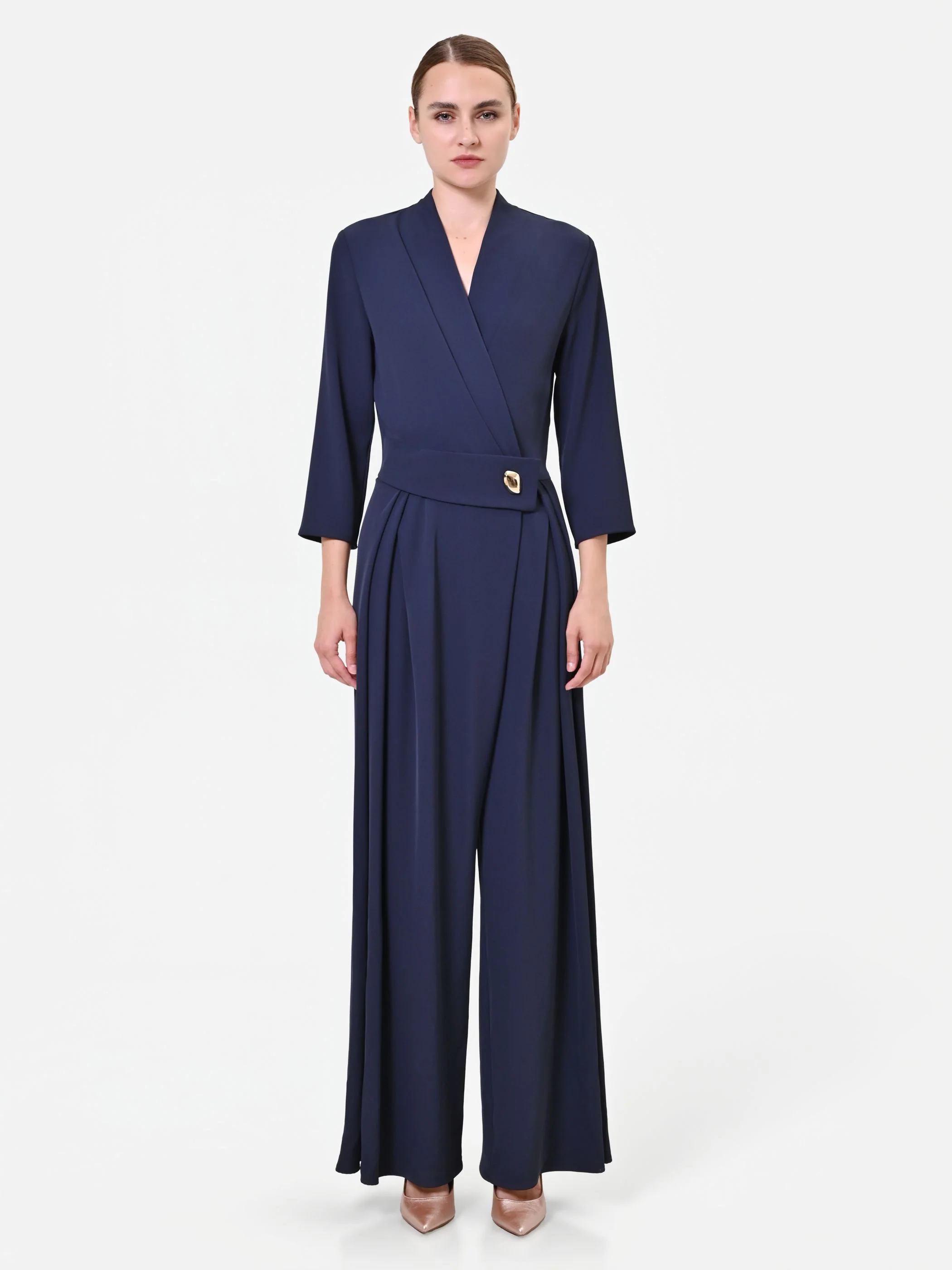 Tuta Blu con bottone design - Image 3