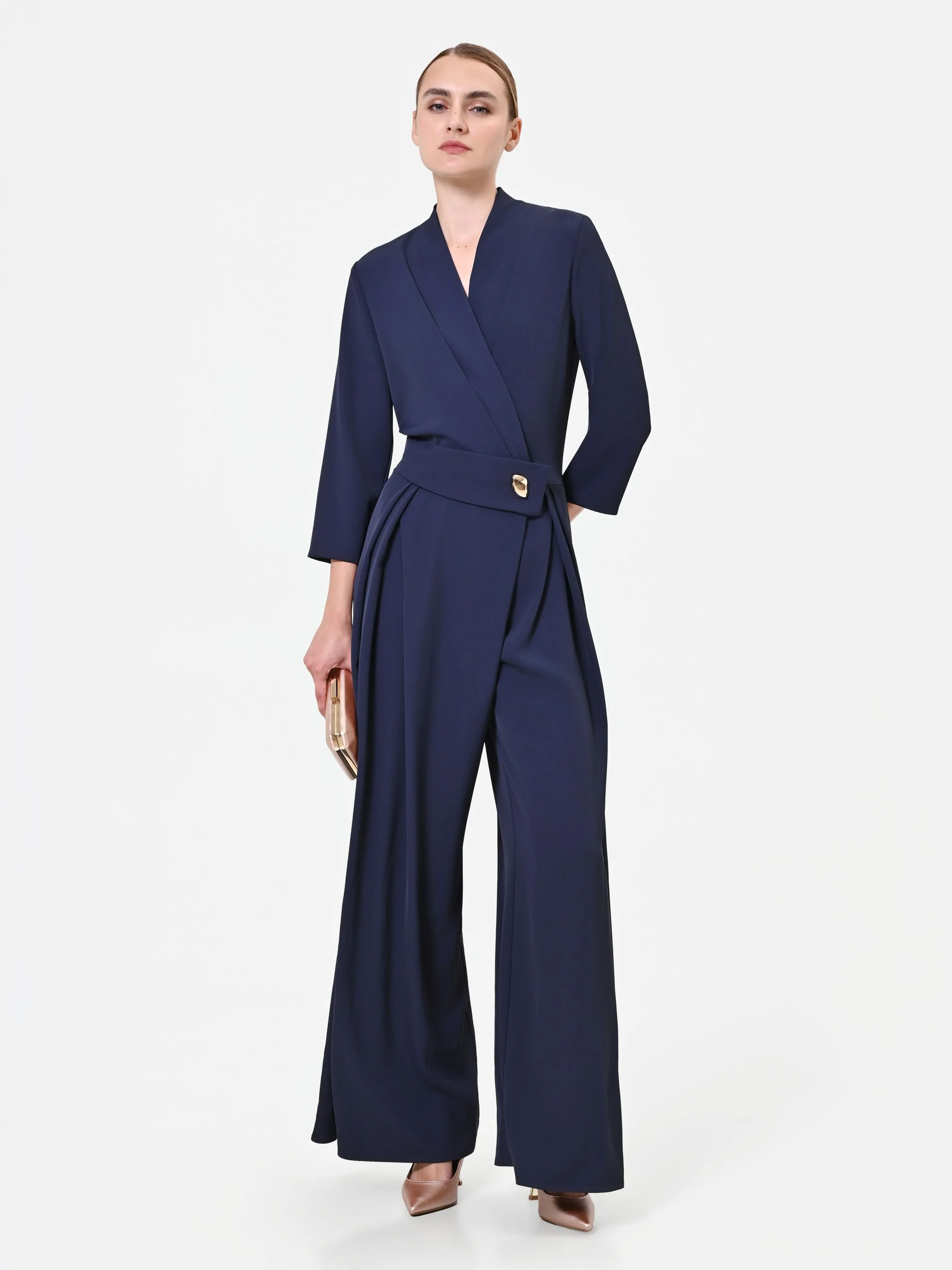Tuta Blu con bottone design - Image 5
